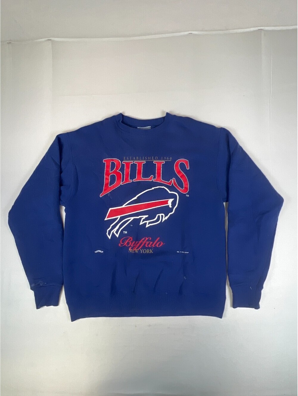 Vintage 90s Buffalo Bills Sweatshirt Men's XL Lee Sport Crewneck NFL Big Logo